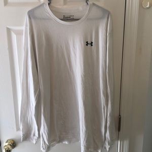 Under Armour white long sleeve t shirt.  XL